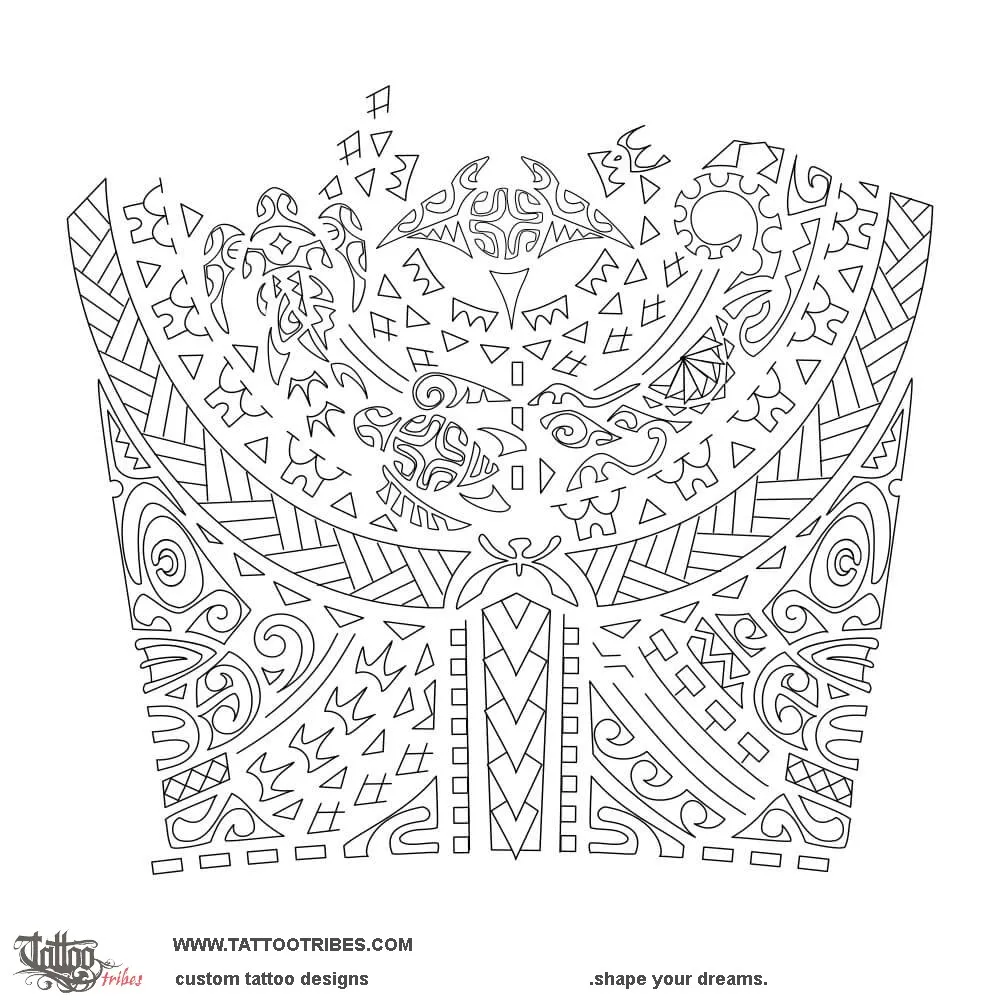 Stencil outline of Purutaa, To support