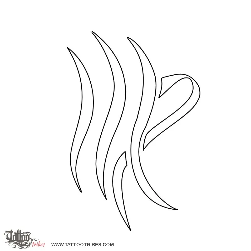 Stencil outline of Virgo, Zodiac