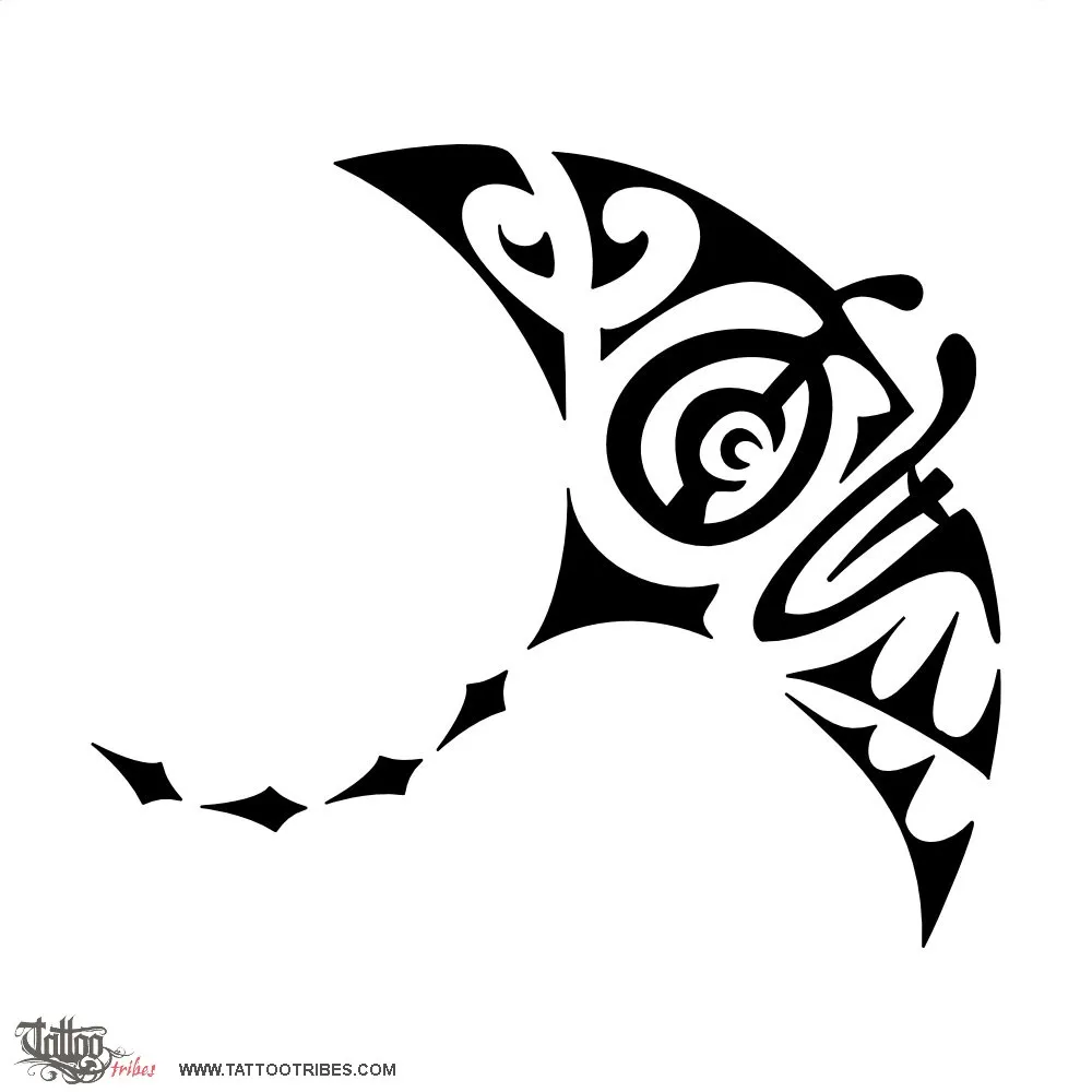 Tattoo image of Triptych, Manta ray