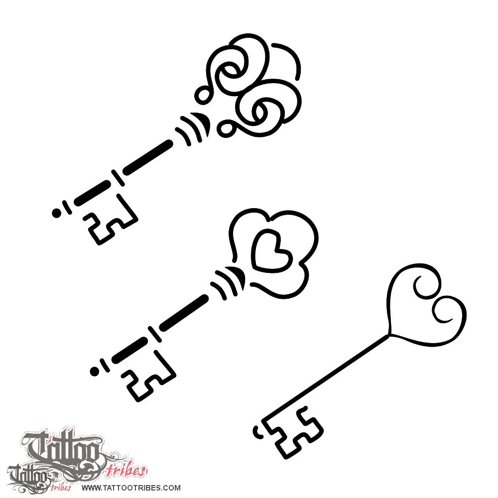 Tattoo image of Skeleton keys, Love