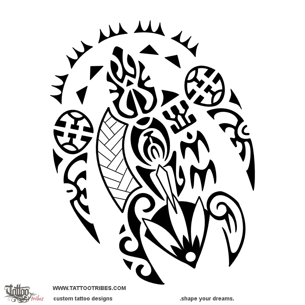 Tattoo image of Honu utuafare, Family turtle