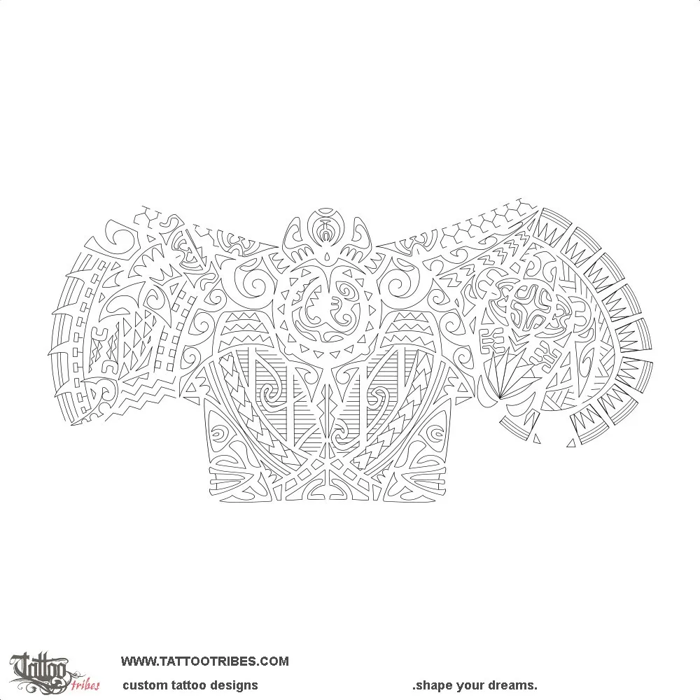 Stencil outline of Tipu, To prosper