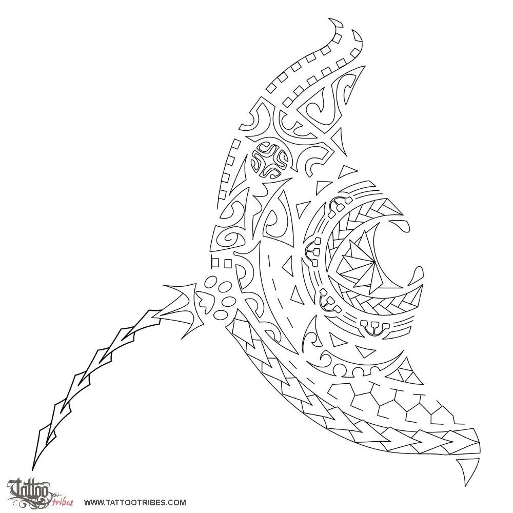 Stencil outline of Manta, Union