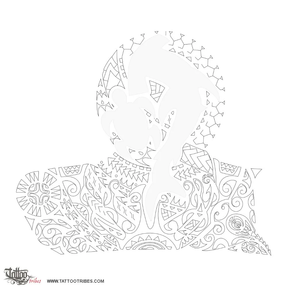 Stencil outline of Warrior, Extension