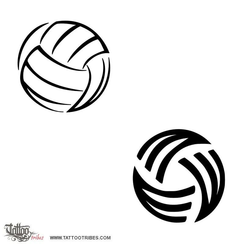 Tattoo image of Volleyball, Friendship