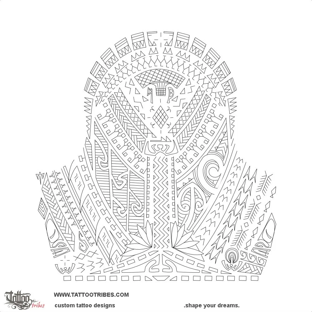 Stencil outline of A'o, To learn