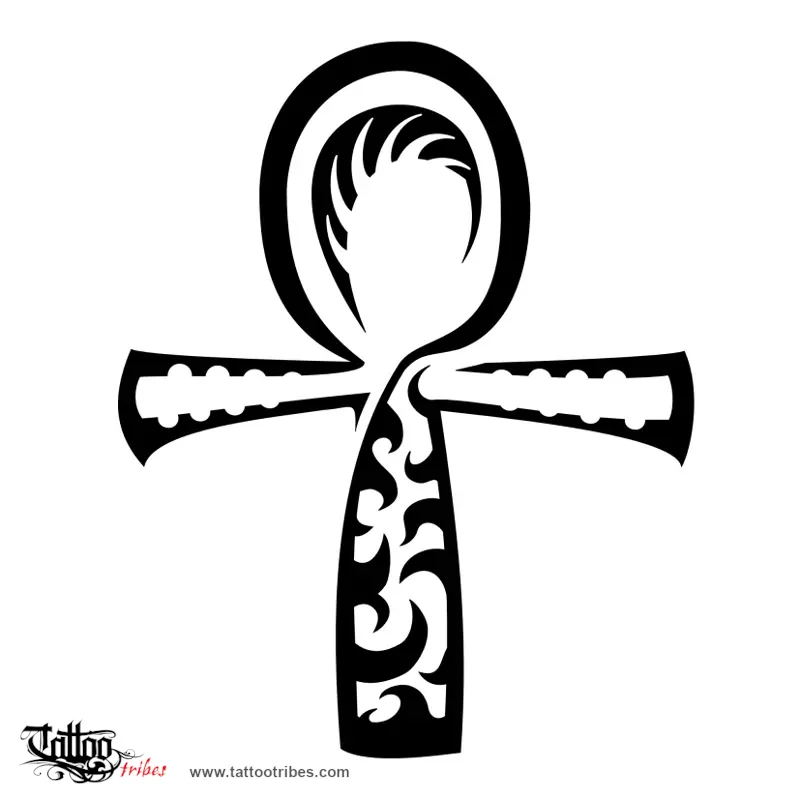 Tattoo image of Ankh - Egyptian cross, Eternal life, afterworld