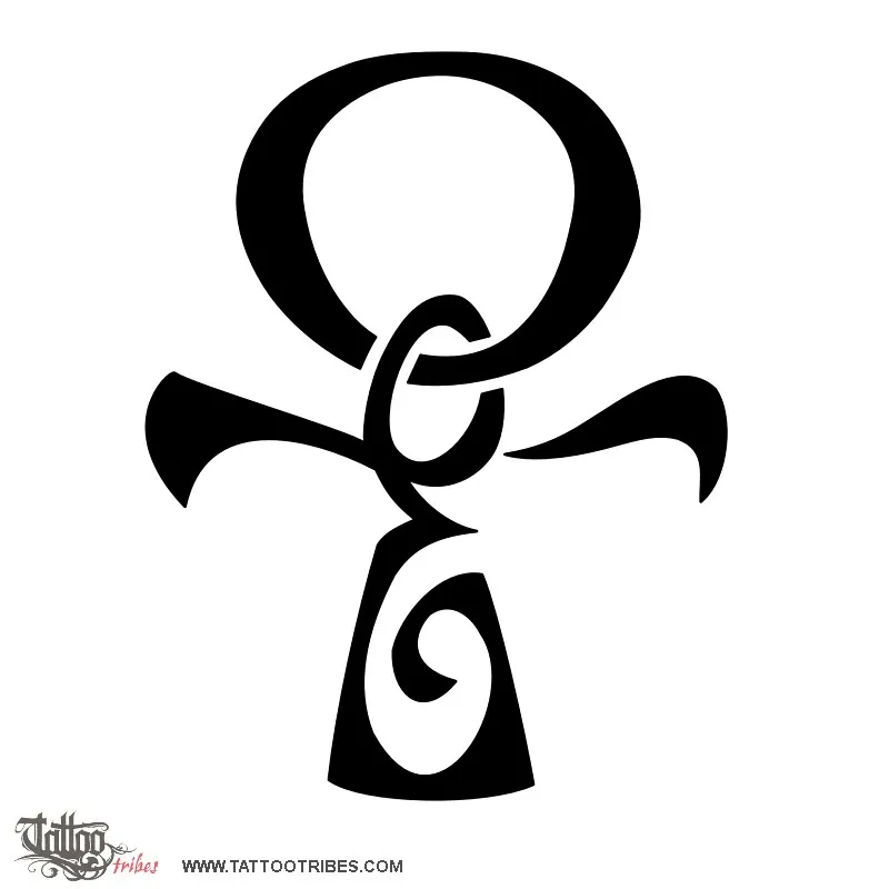 Tattoo image of Ankh + E, Eternal life