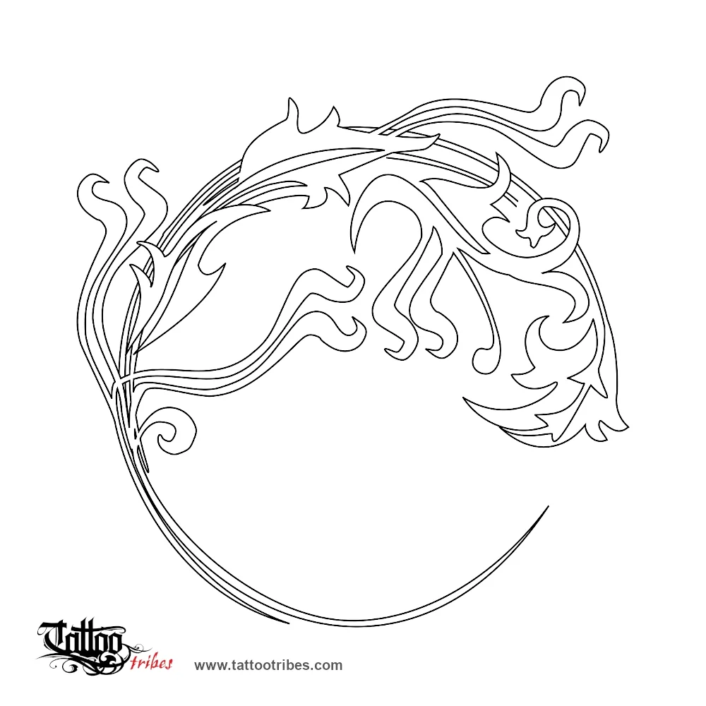 Stencil outline of Salamander, Energy