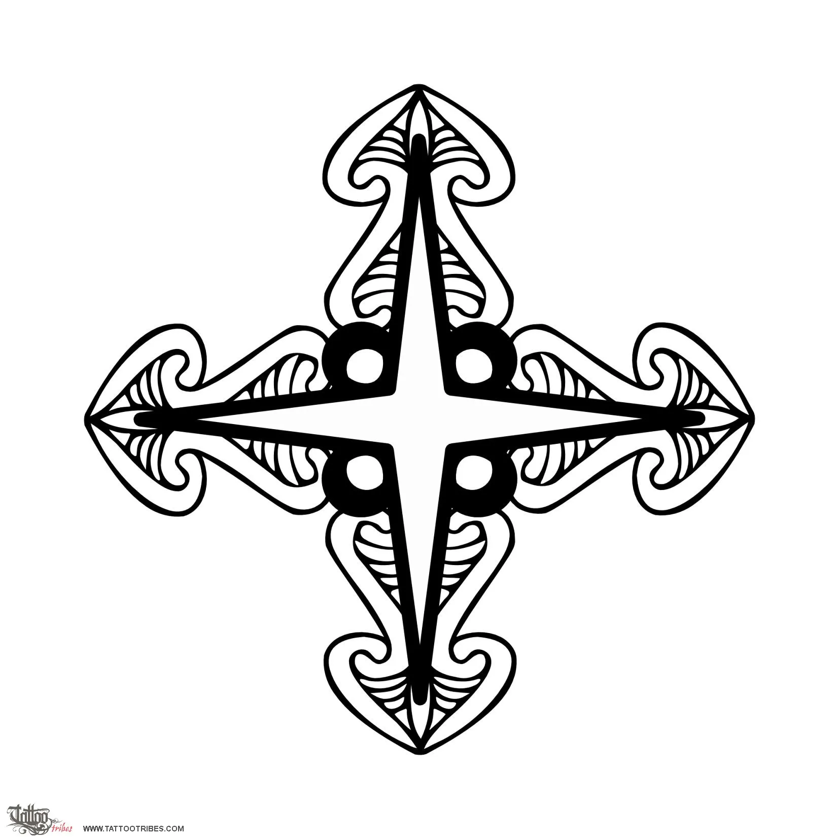 Tattoo image of Fixed star, Center of mass