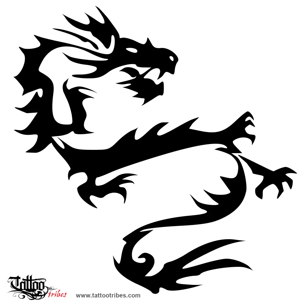 Tattoo image of Dragon, Power, wisdom