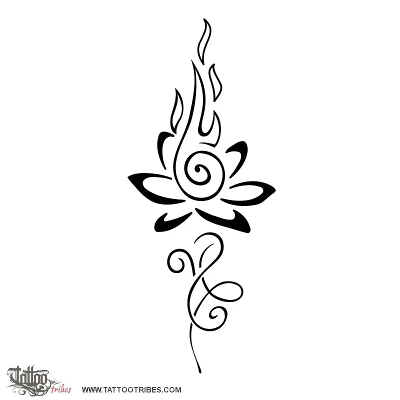 Lotus on fire
