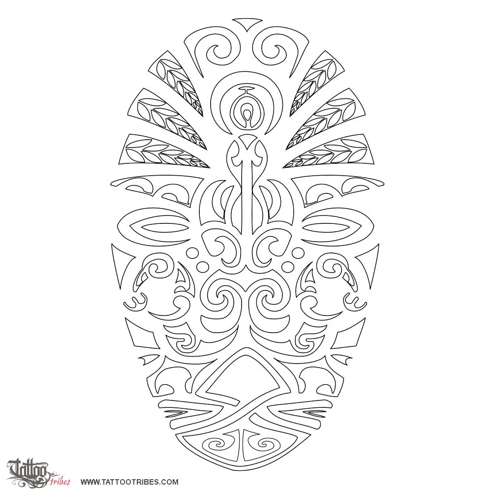 Stencil outline of Warrior mask, Events in life