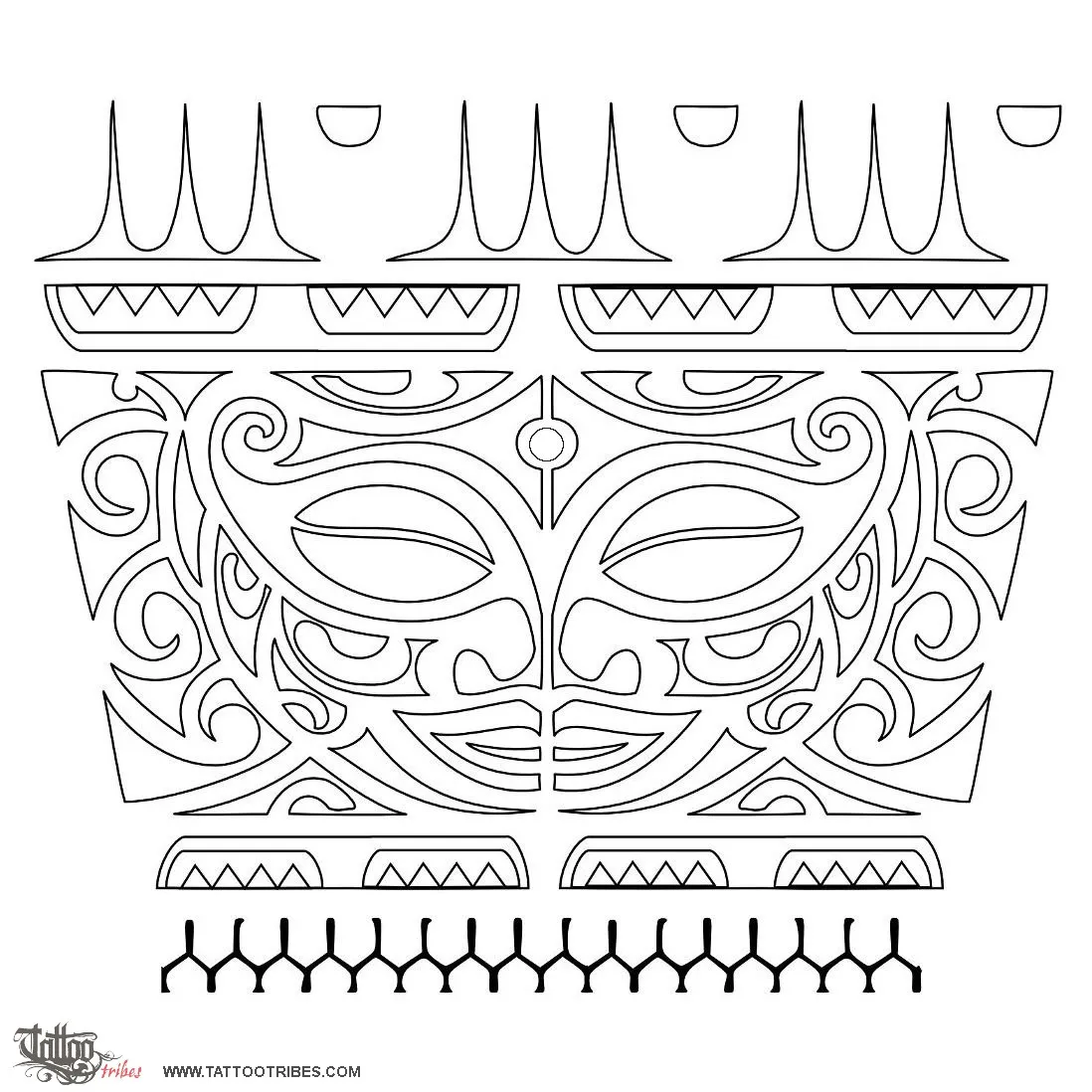 Stencil outline of Whakahirahira, Very important