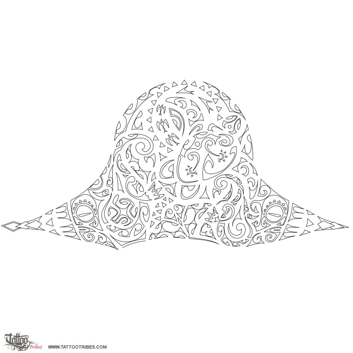 Stencil outline of Short sleeve, Family, protection