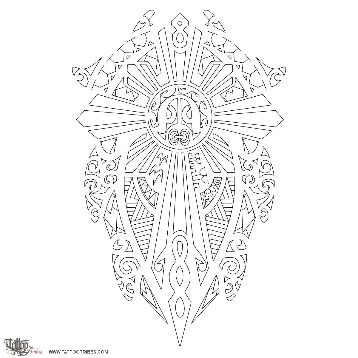 Stencil outline of Filipino sun turtle, Family, beliefs