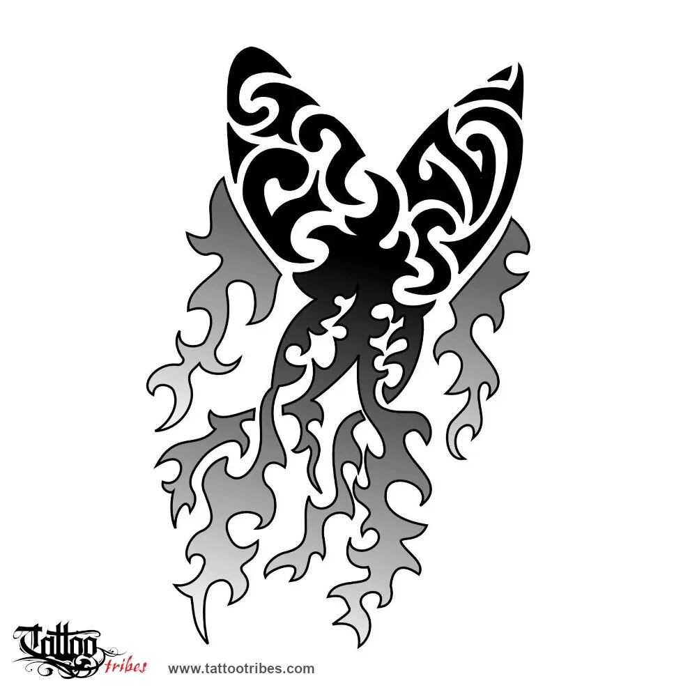 Tattoo image of Fire butterfly, Transformation
