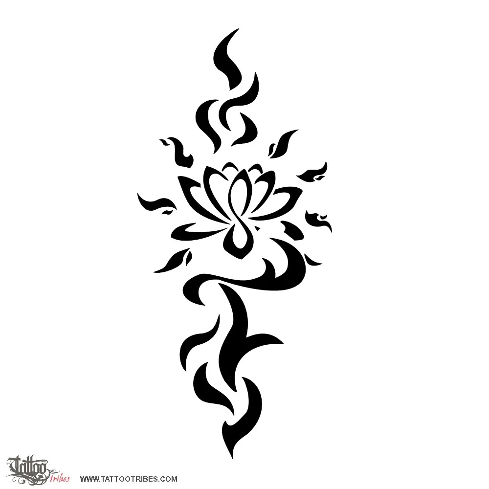 Tattoo image of Lotus fire, New birth, turning point