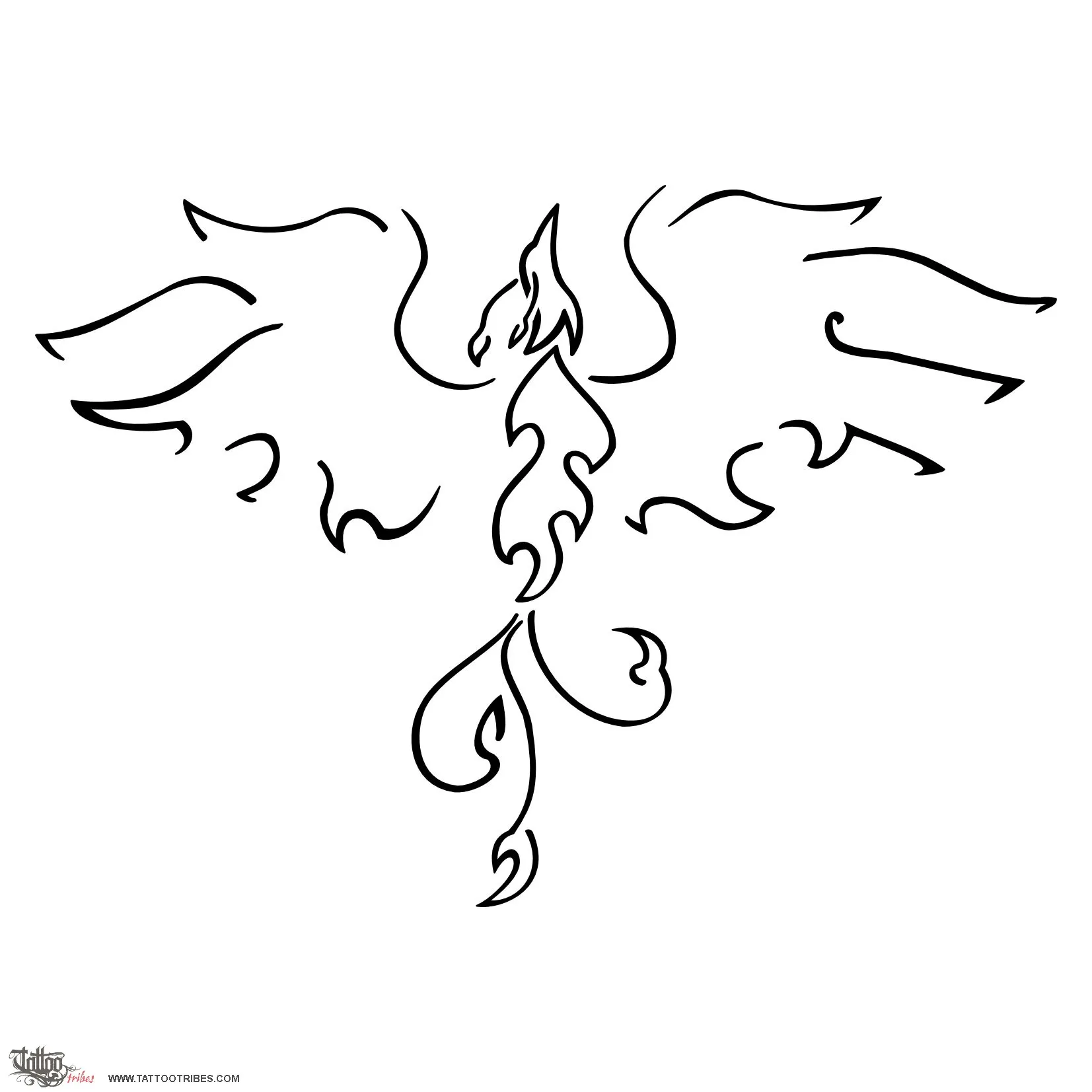 Stylized phoenix
