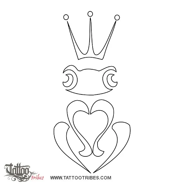 Stencil outline of Froggy prince, In memory