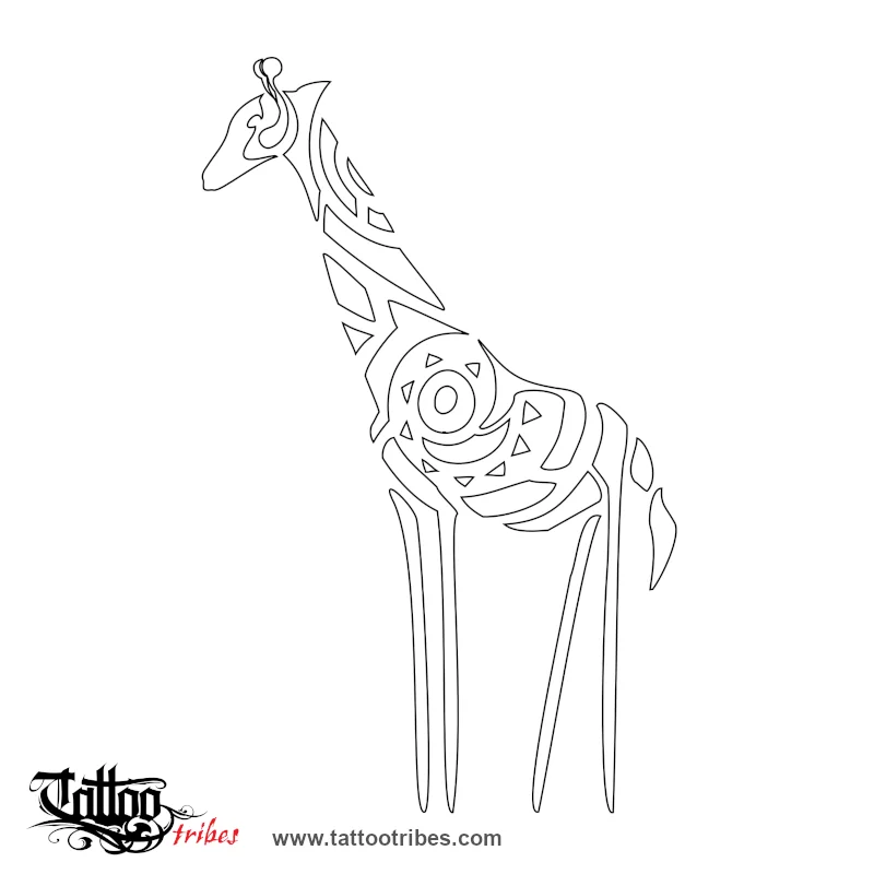 Stencil outline of Giraffe, Originality, change of perspective