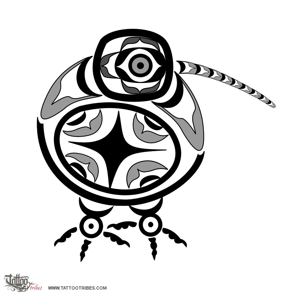 Tattoo image of Haida Kiwi, Generosity, NZ