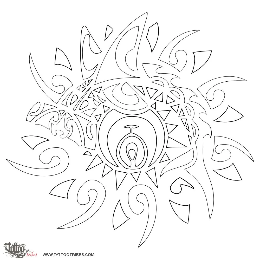 Stencil outline of Sun and eye, Power and authority