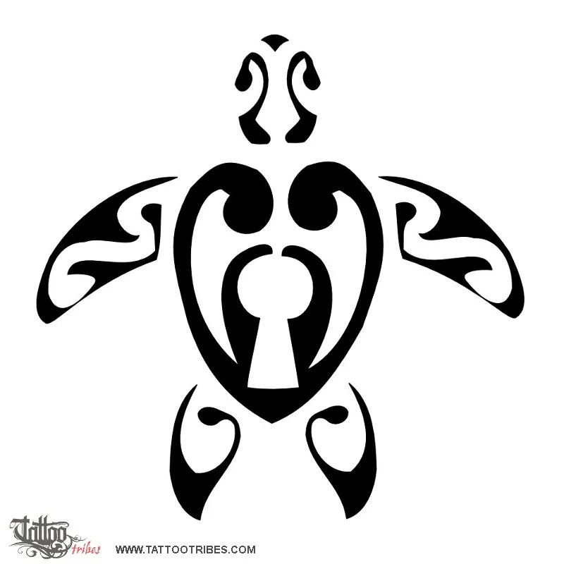 Tattoo image of Heart shaped turtle, Eternal fidelity