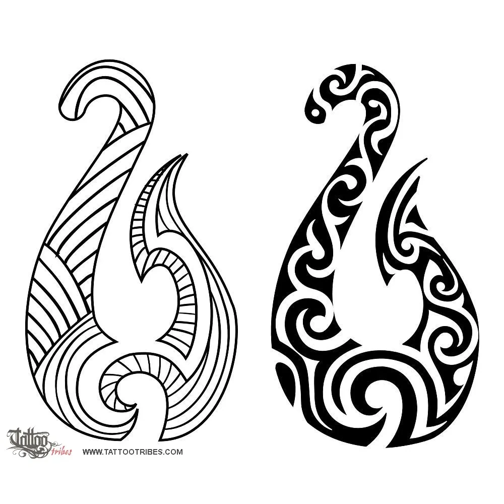 Tattoo image of Hei Matau, Prosperity, determination