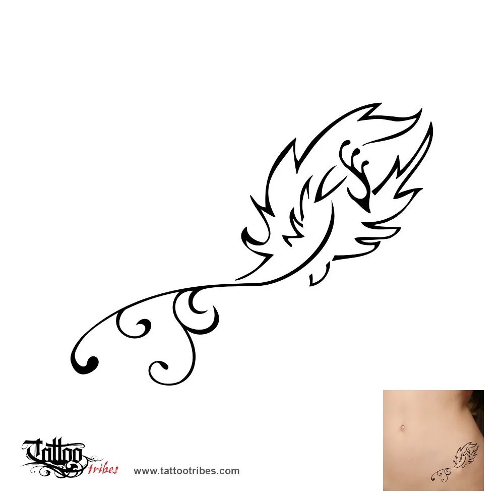 Tattoo image of Phoenix, Eternity, rebirth