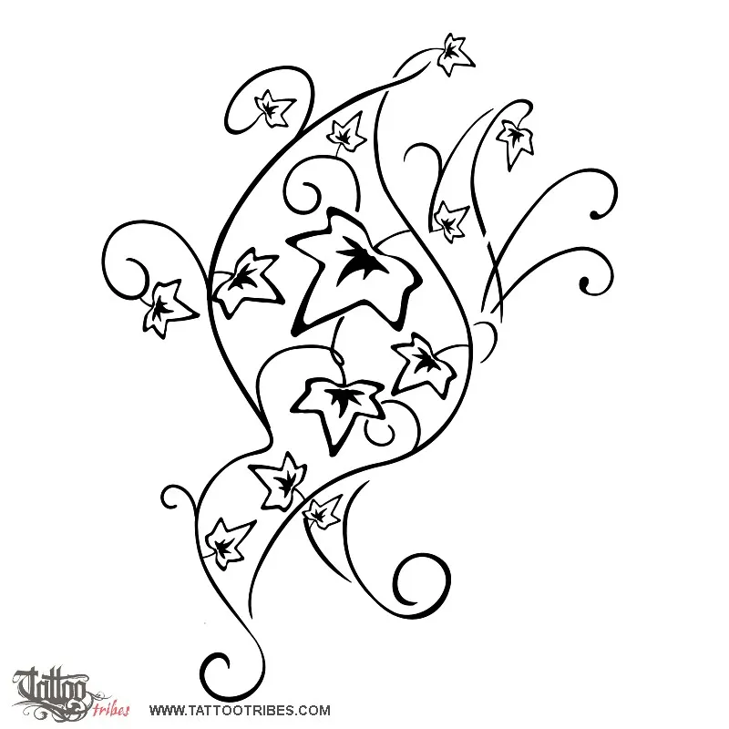 Tattoo image of Ivy butterfly, Duality