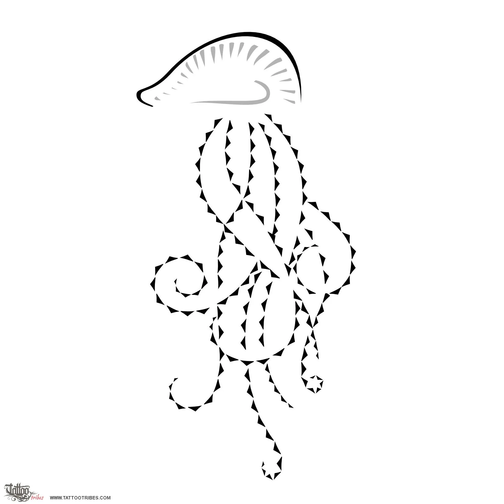 Tattoo image of Jellyfish, Dangerous beauty