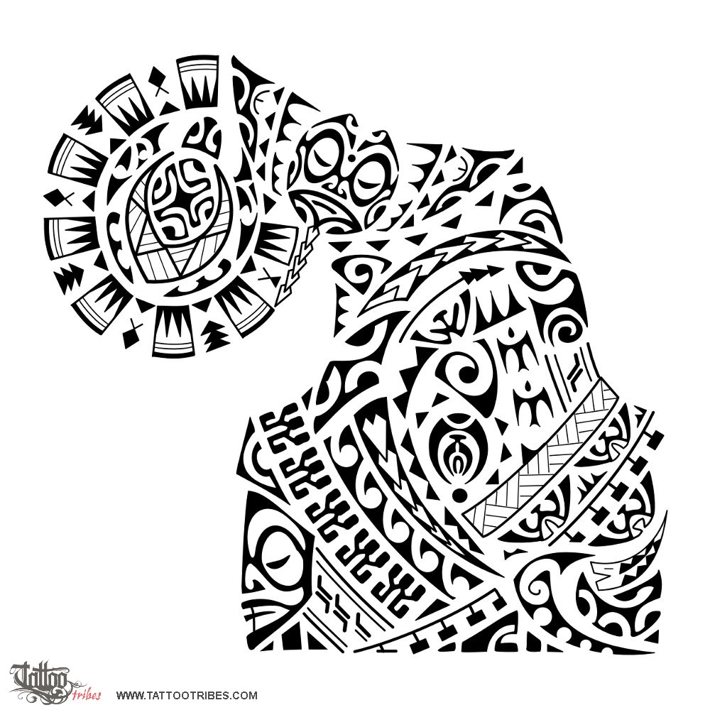Tattoo image of Haerenga, Journey downloadable hi-res tattoo flash design