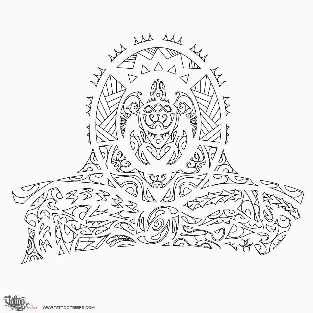 Stencil outline of Brian, Life downloadable hi-res tattoo stencil