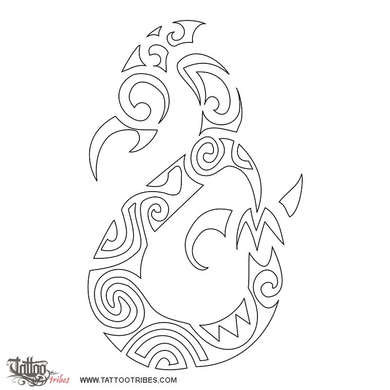 Stencil outline of Anahera, Angel downloadable hi-res tattoo stencil