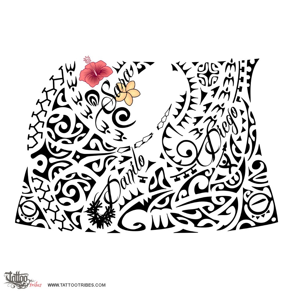 Tattoo image of Children, Bond downloadable hi-res tattoo flash design