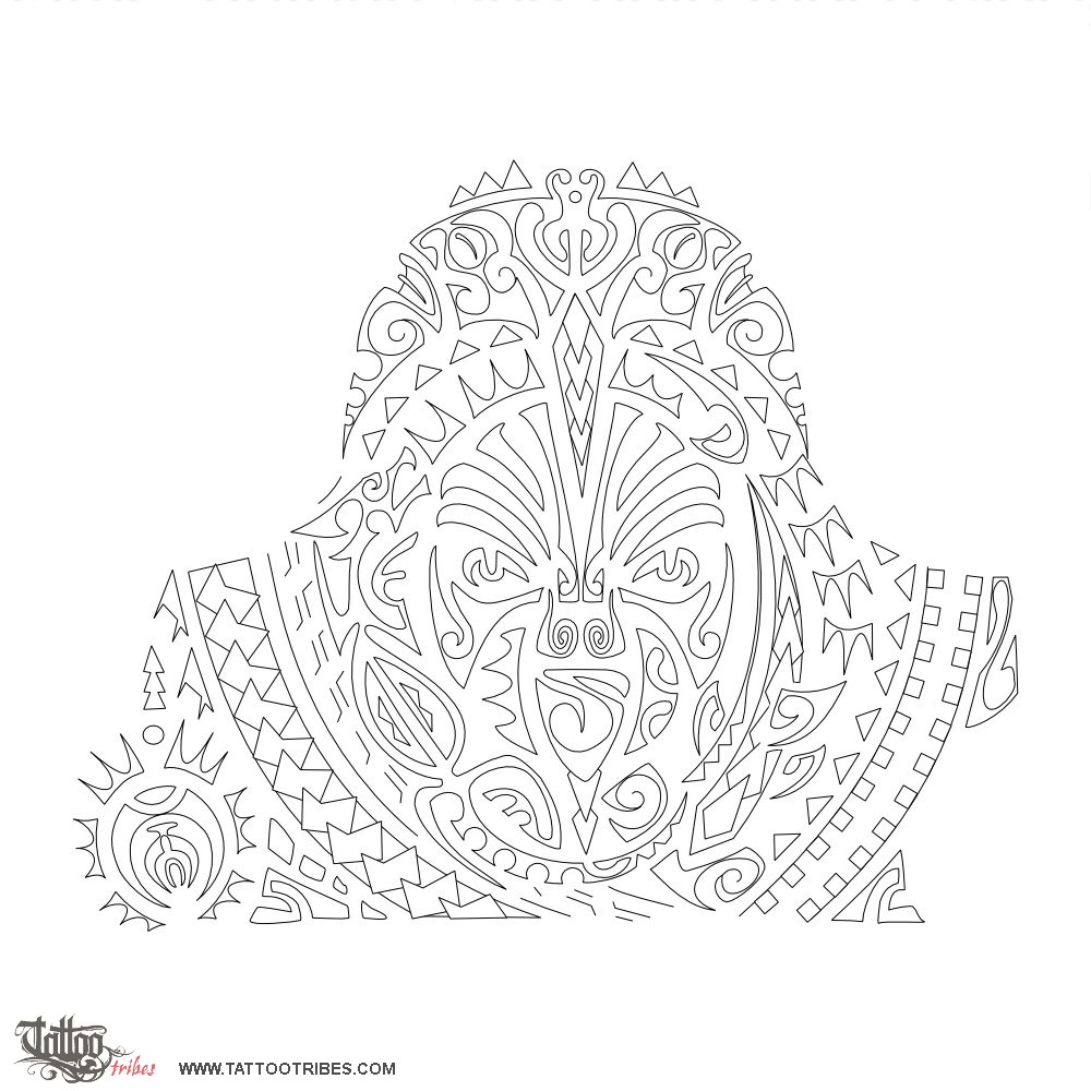 Stencil outline of Warrior, Freedom downloadable hi-res tattoo stencil