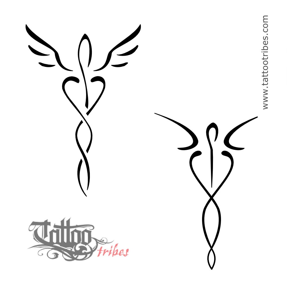 Tattoo image of Caduceus, Medicine downloadable hi-res tattoo flash design