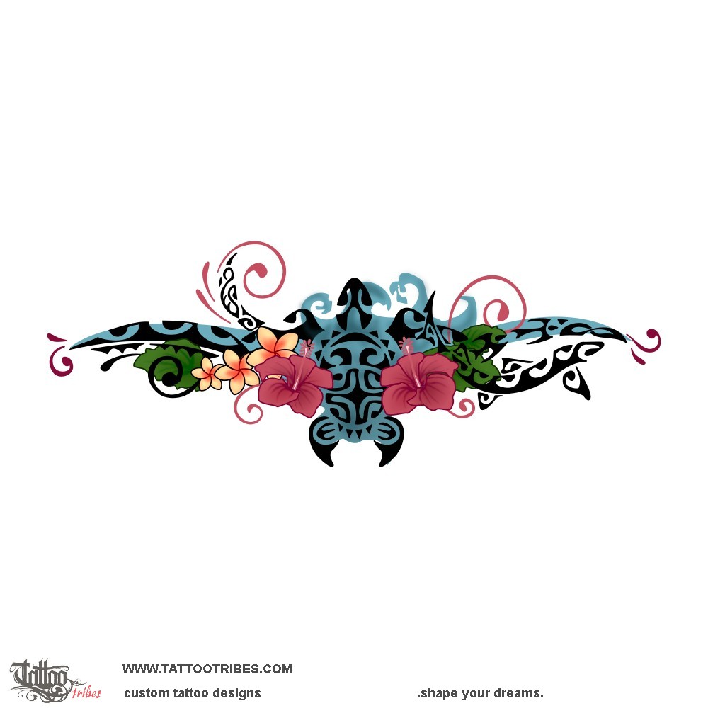 Tattoo image of Color backpiece, Tribal coverup downloadable hi-res tattoo flash design