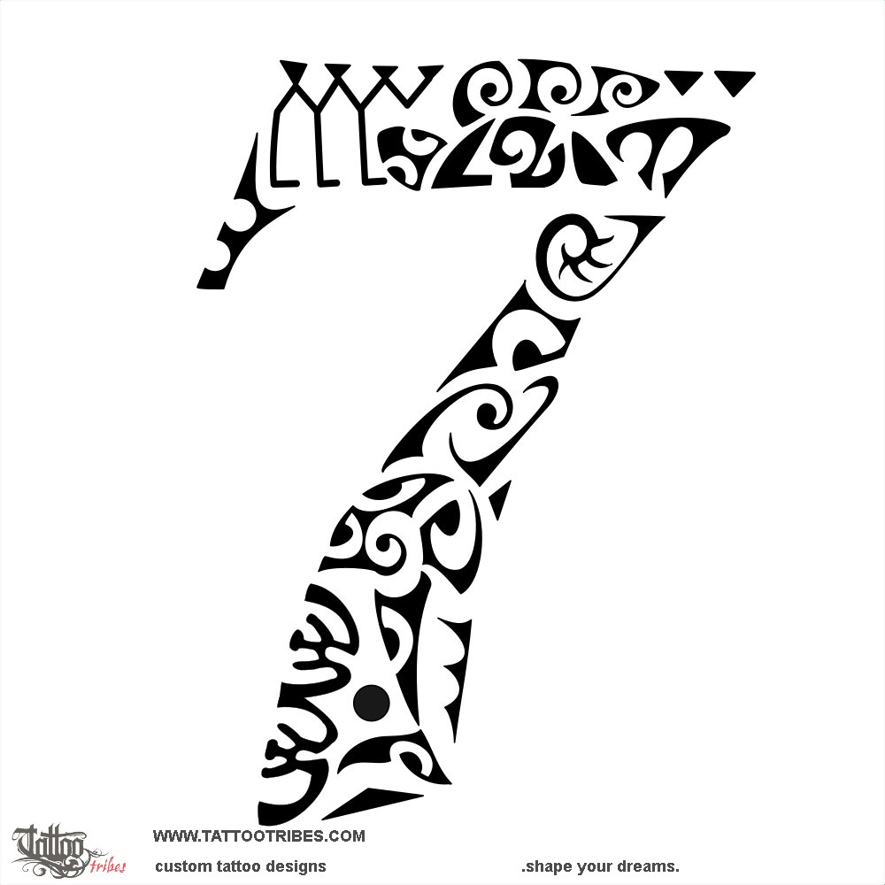 Tattoo image of Hitu, Seven downloadable hi-res tattoo flash design