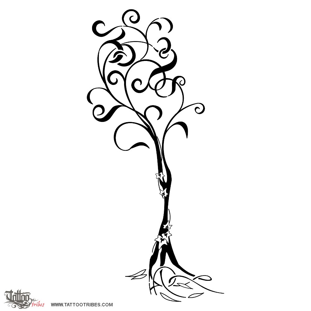 Tattoo image of Family tree, Union, continuity downloadable hi-res tattoo flash design