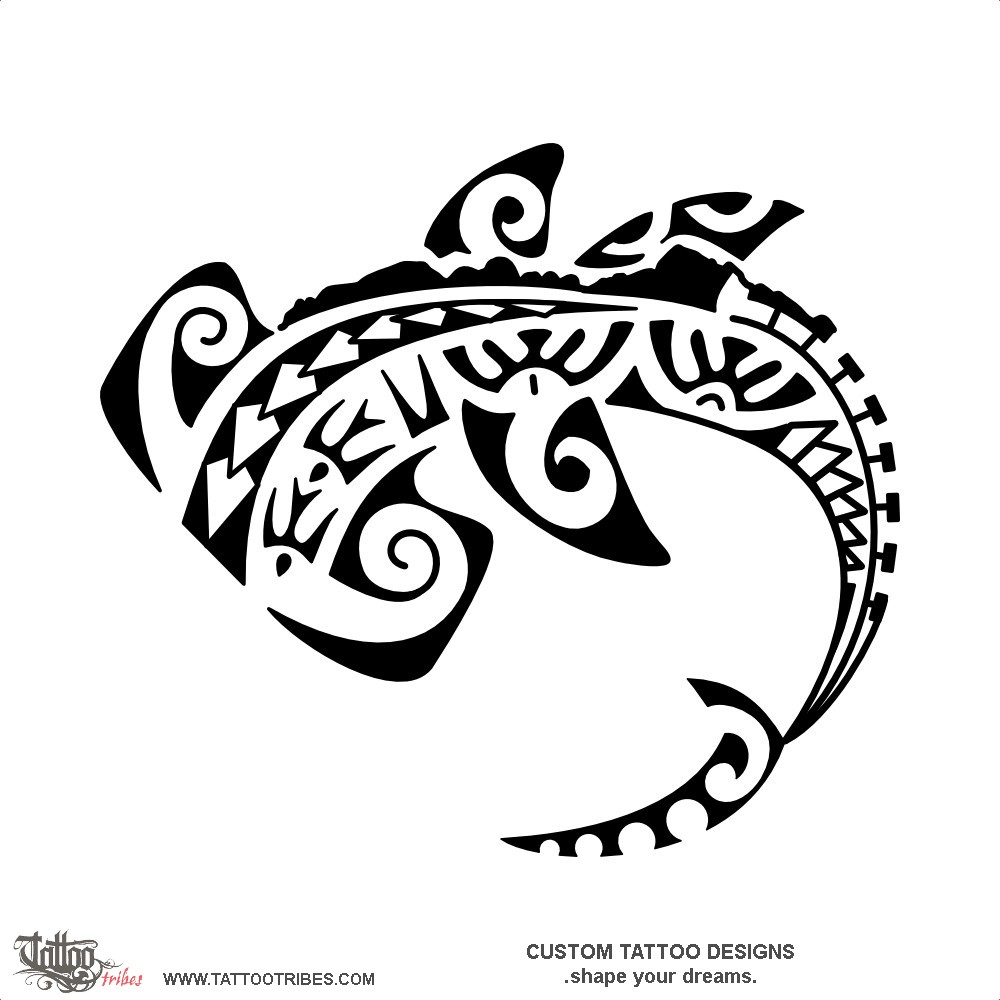 Tattoo image of Sea and mountains, Tenacity downloadable hi-res tattoo flash design