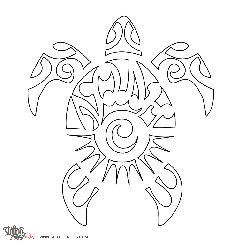 Stencil outline of Noah, Maorigram downloadable hi-res tattoo stencil