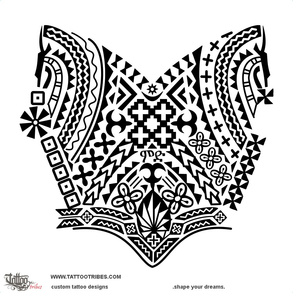 Tattoo image of Shujaa, Warrior downloadable hi-res tattoo flash design