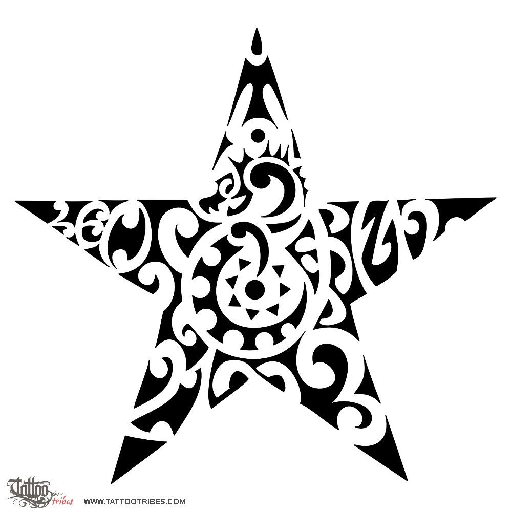 Tattoo image of Stars, Tun & Leo downloadable hi-res tattoo flash design