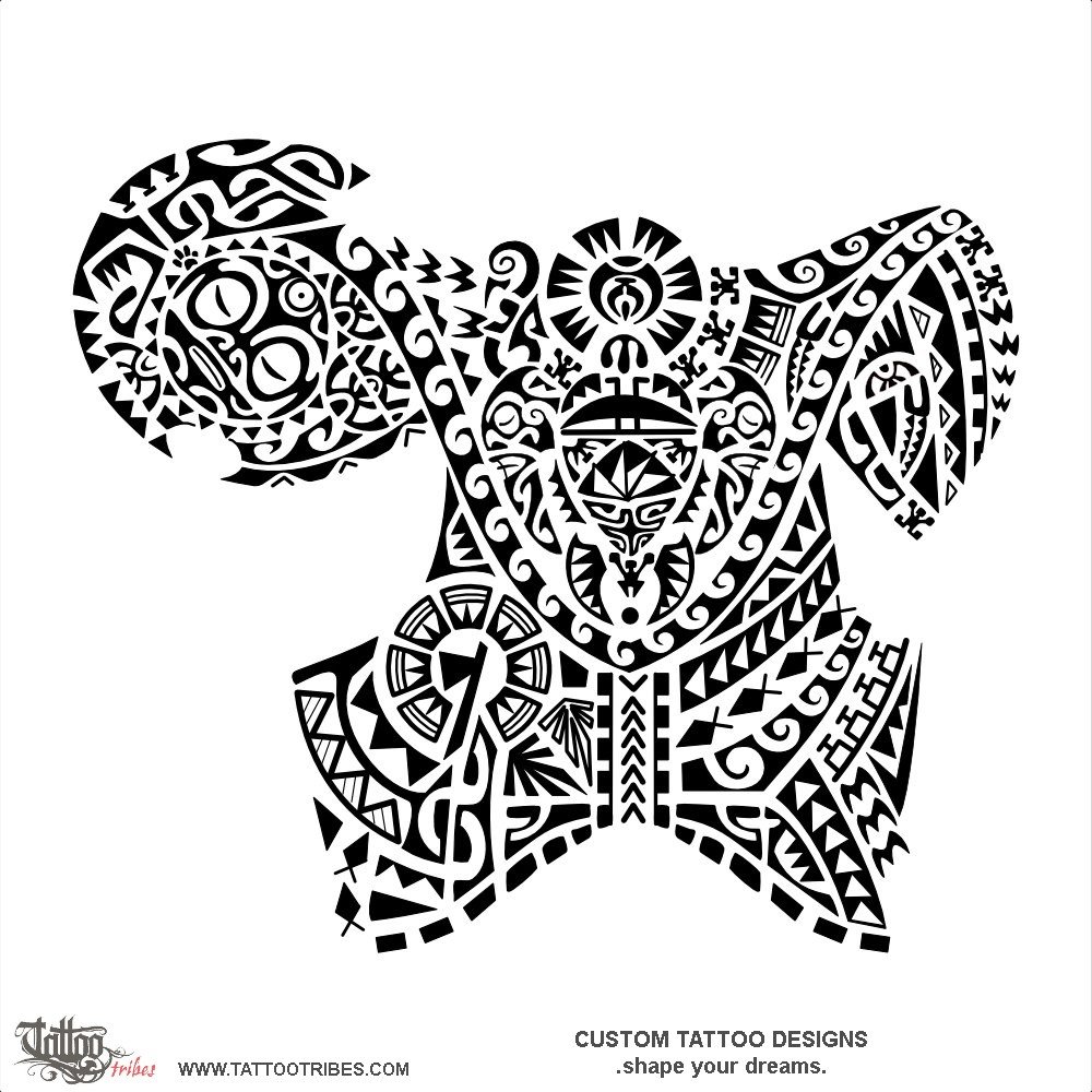 Tattoo image of Whakapaparanga, Story, series of layers downloadable hi-res tattoo flash design