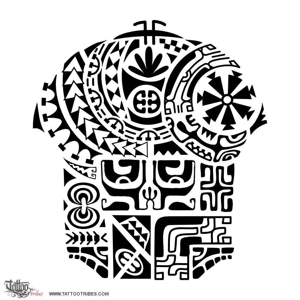 Tattoo image of TA'ETA'E, Important downloadable hi-res tattoo flash design