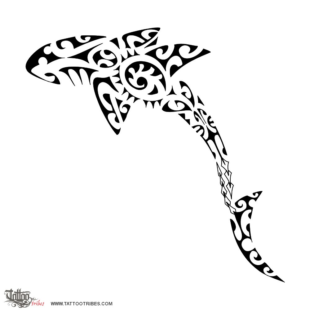 Tattoo image of Mango, Shark downloadable hi-res tattoo flash design
