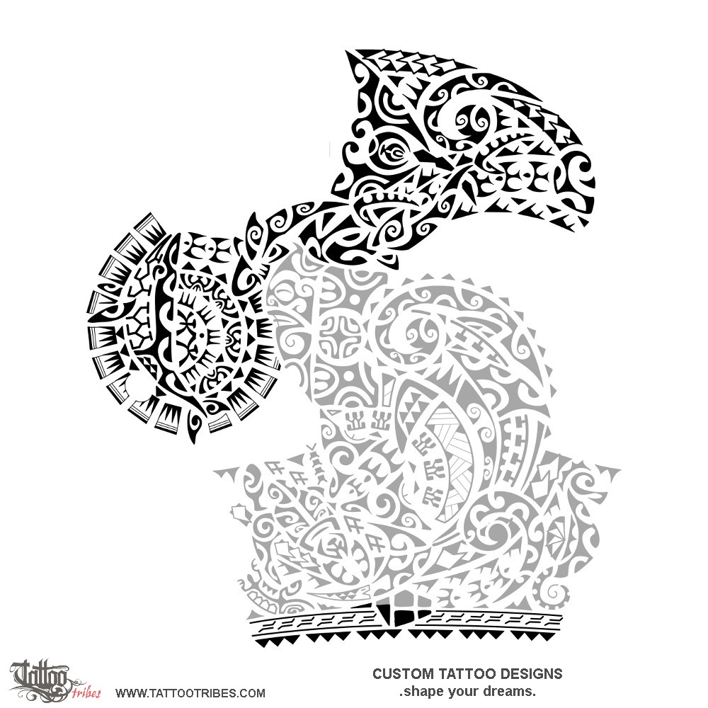 Tattoo image of Ocean legacy, Extension downloadable hi-res tattoo flash design