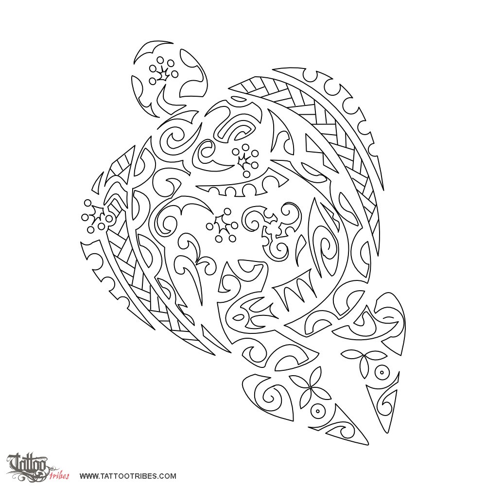 Stencil outline of Turtle, Gecko & shark downloadable hi-res tattoo stencil
